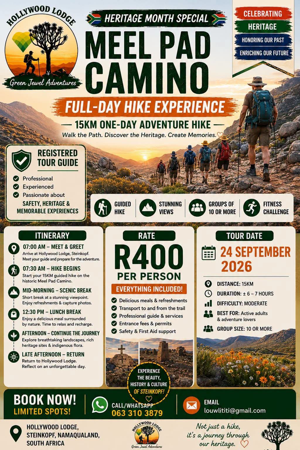 Meel Pad Camino vier Suid-Afrika se erfenis